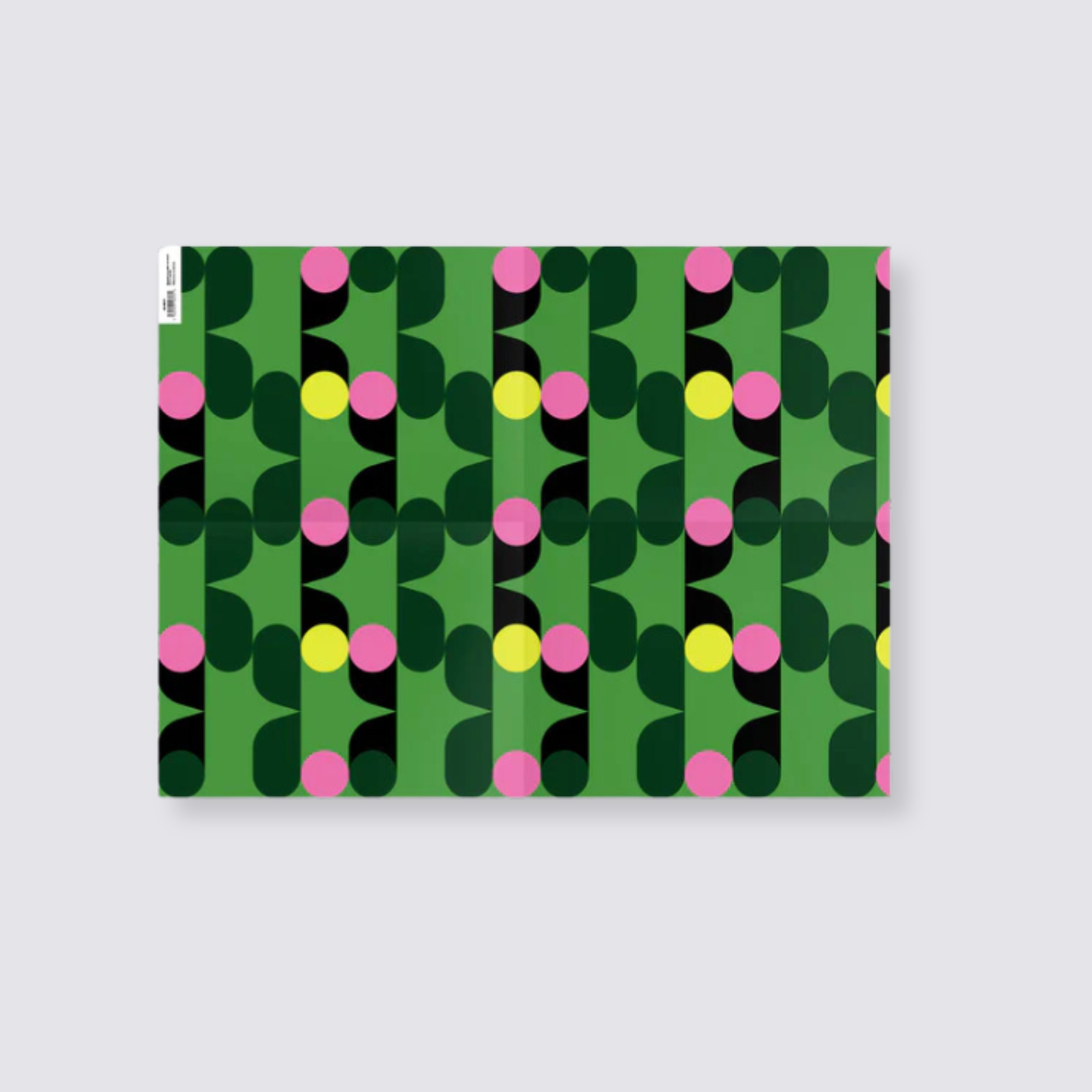 retro green gift wrap