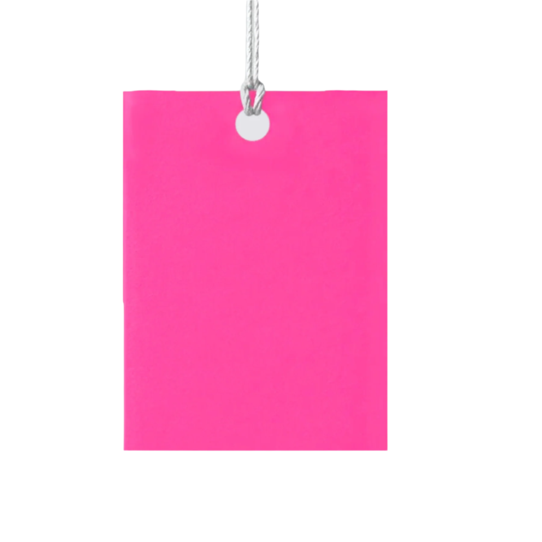 Bright pink gift tag