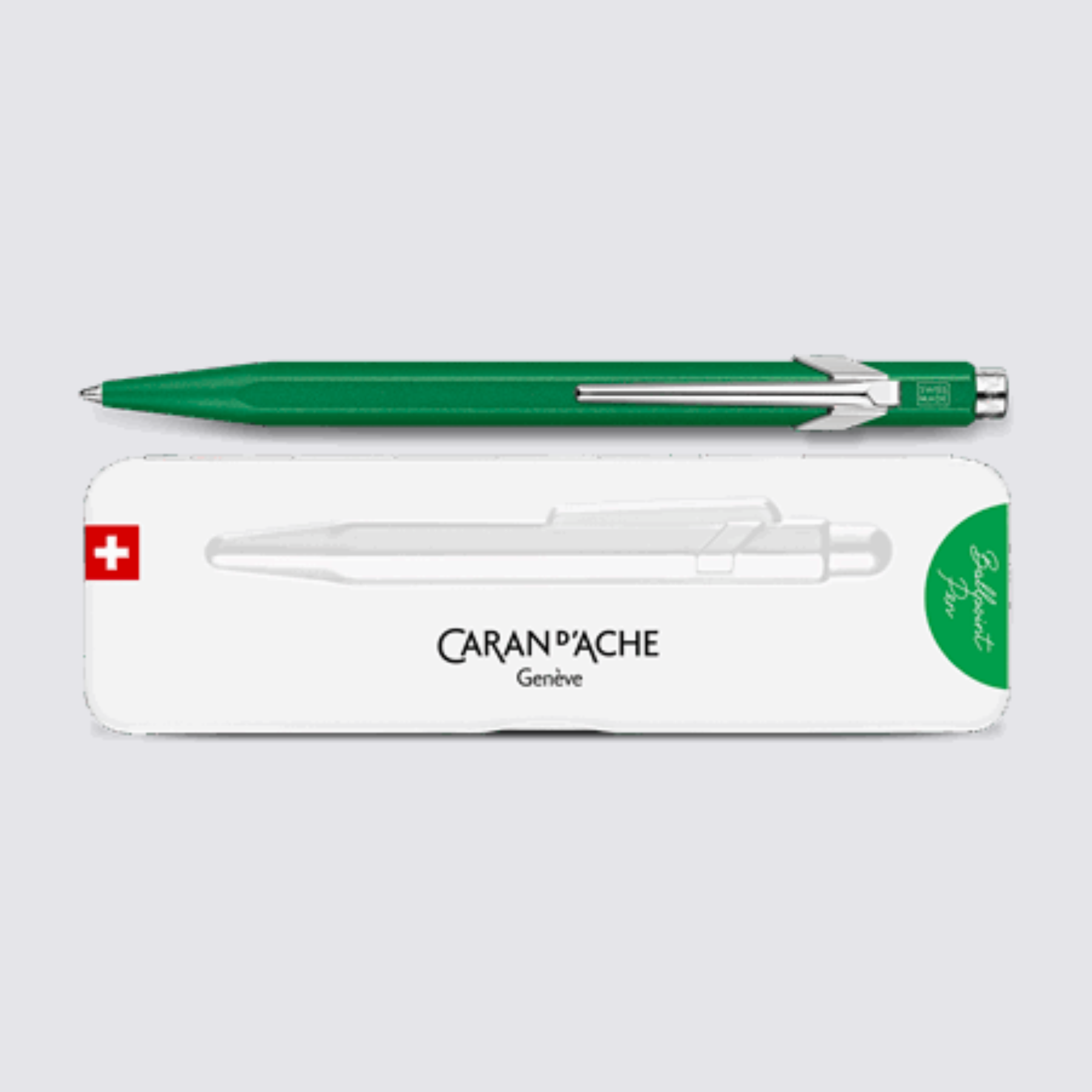 caran dache green colormat pen