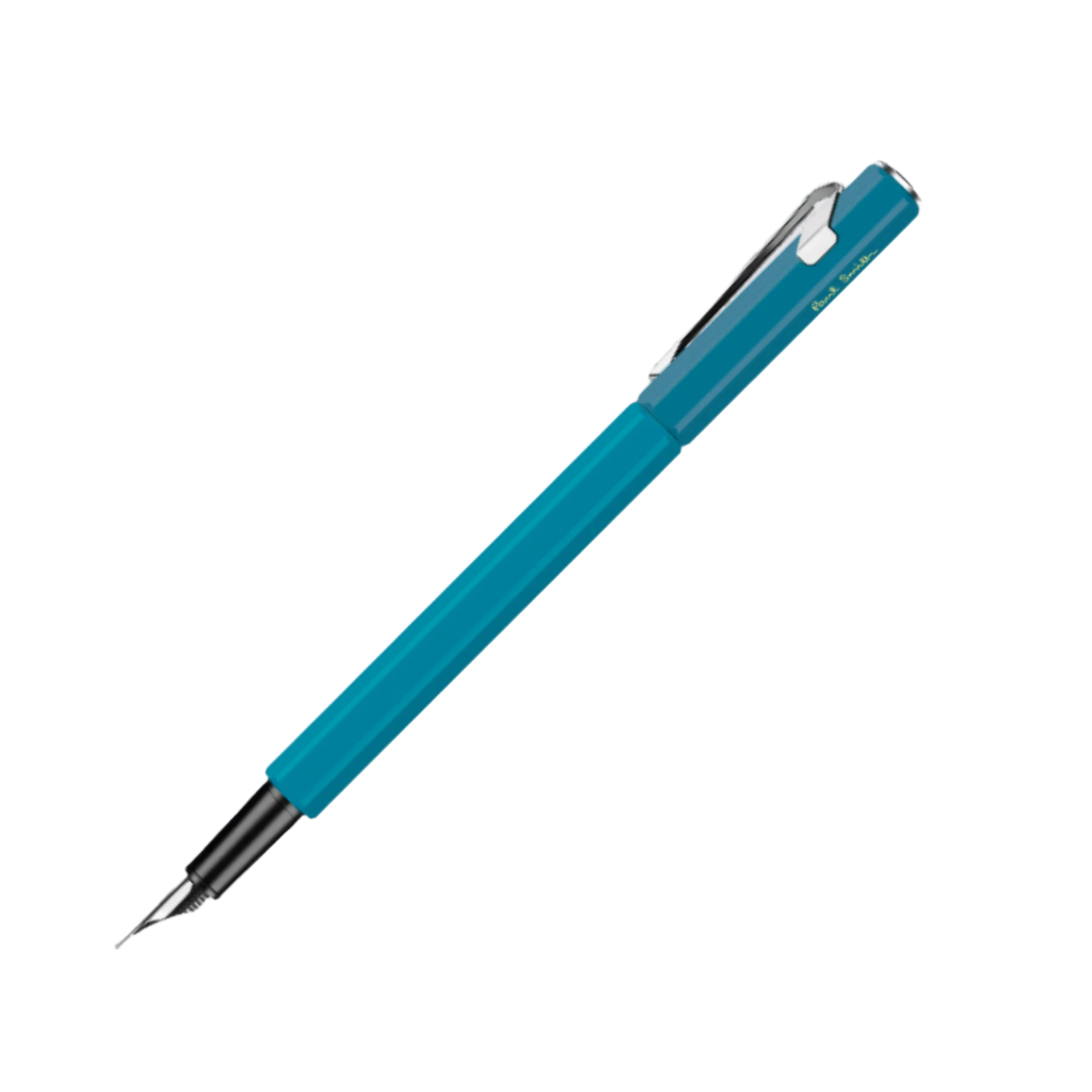 blue fountain pen paul smith caran dache fine nib