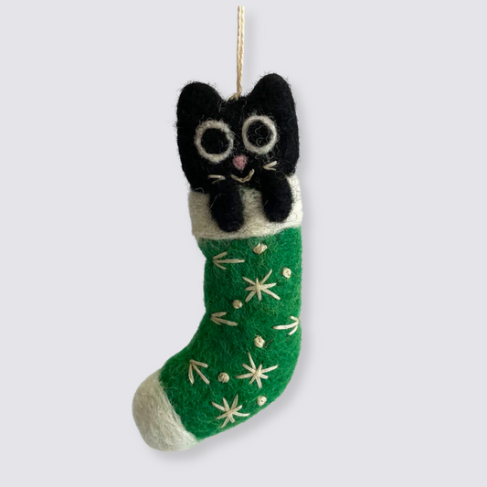 Viv Felt Decoration - green