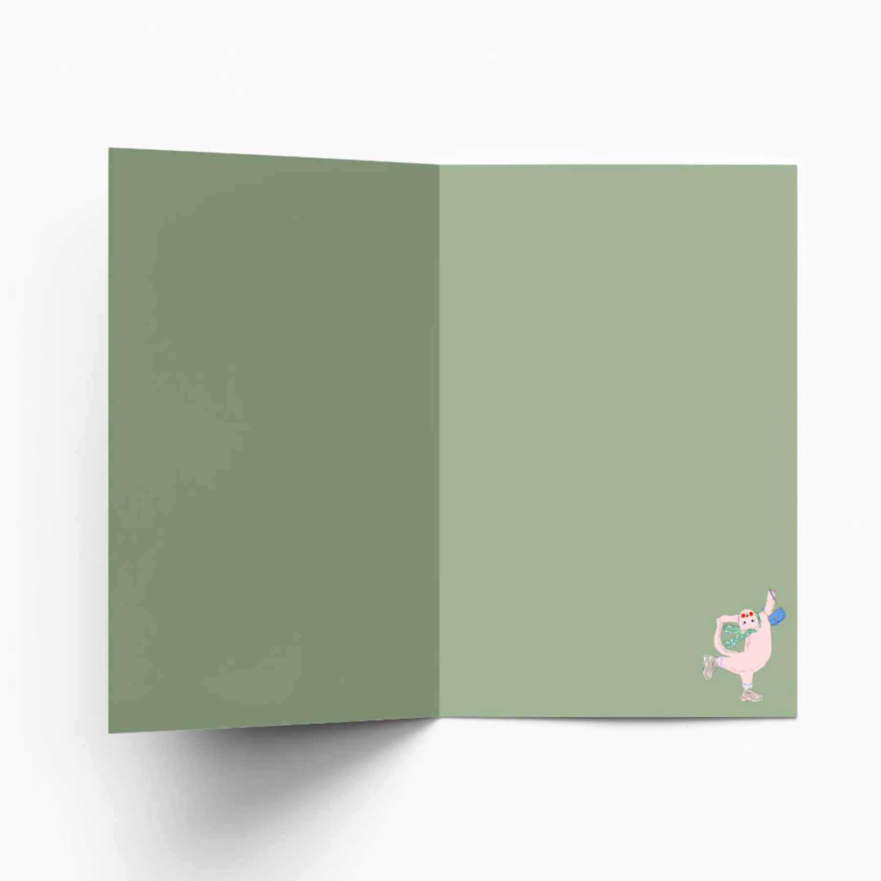 Cats rocking around the christmas tree card