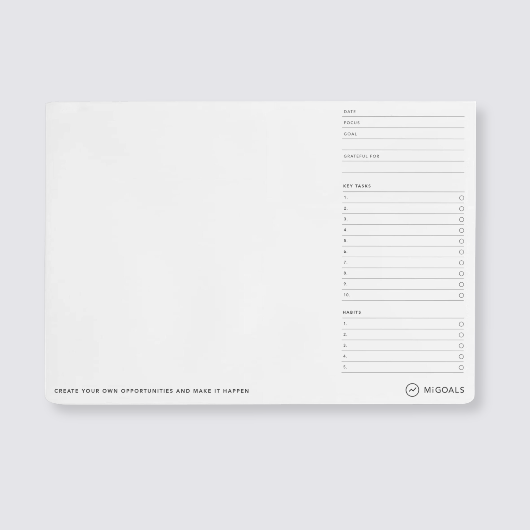 creative desk planner pad