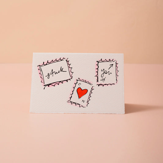Stuck On You Valentine Card