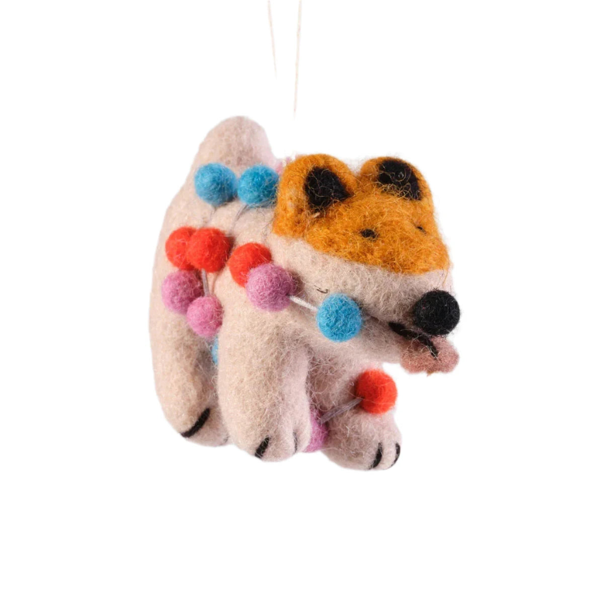 dog felt decoration
