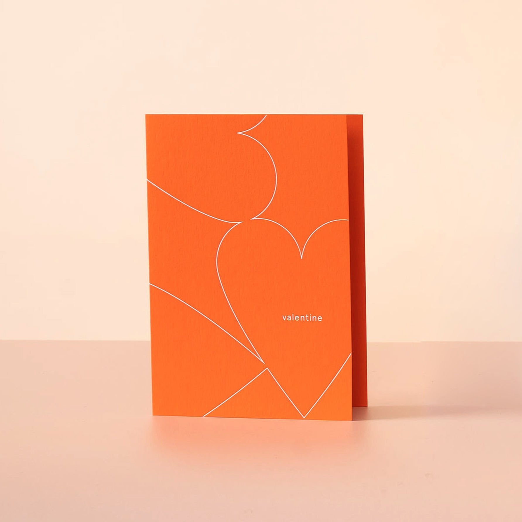 embossed hearts valentines Card