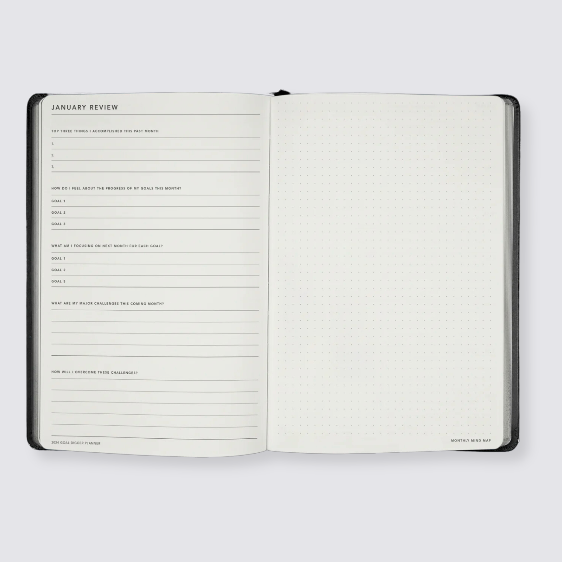 Weekly goal planner diary 2024