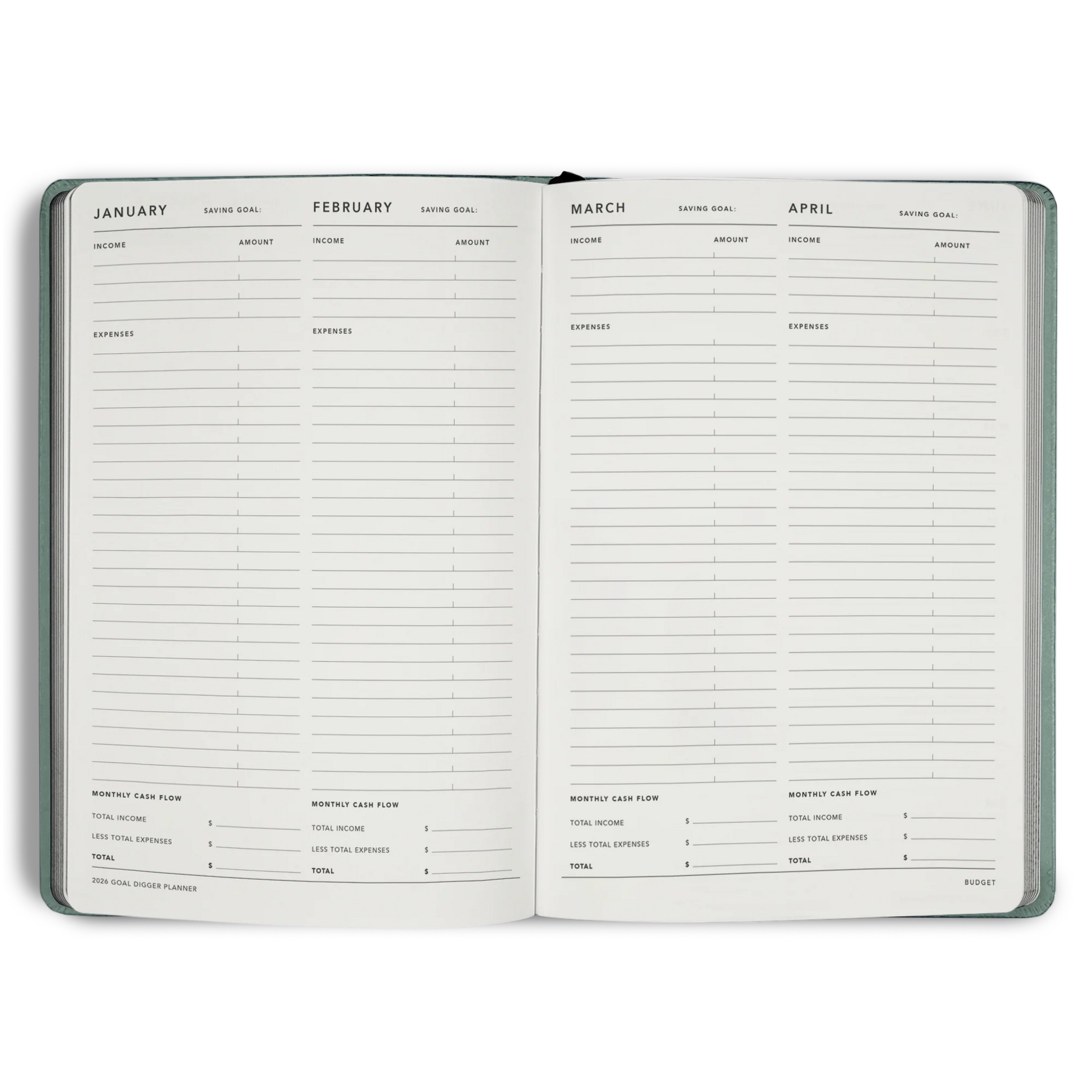 2026 Goal Digger Diary - Classic / Black