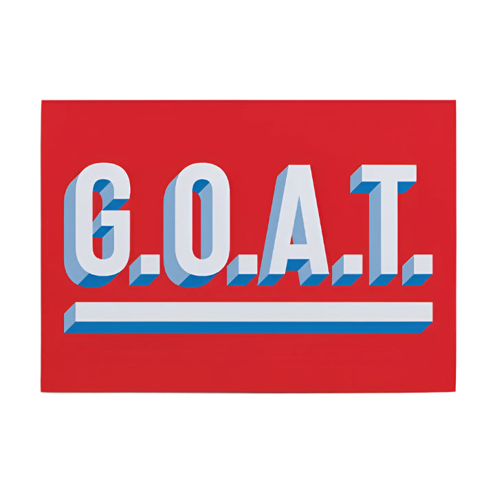 GOAT greetings card