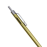 Green pocket pen on white background