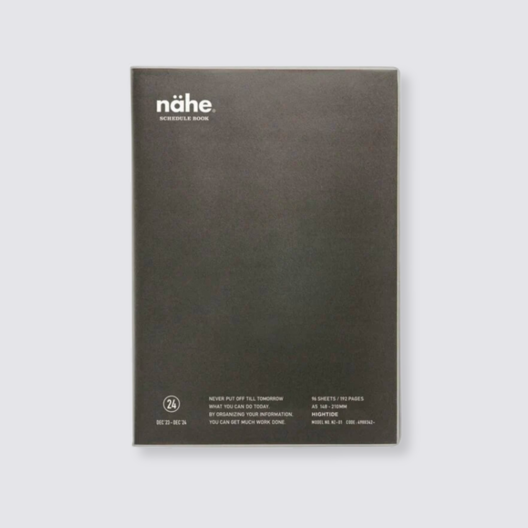nahe weekly 2024 diary grey
