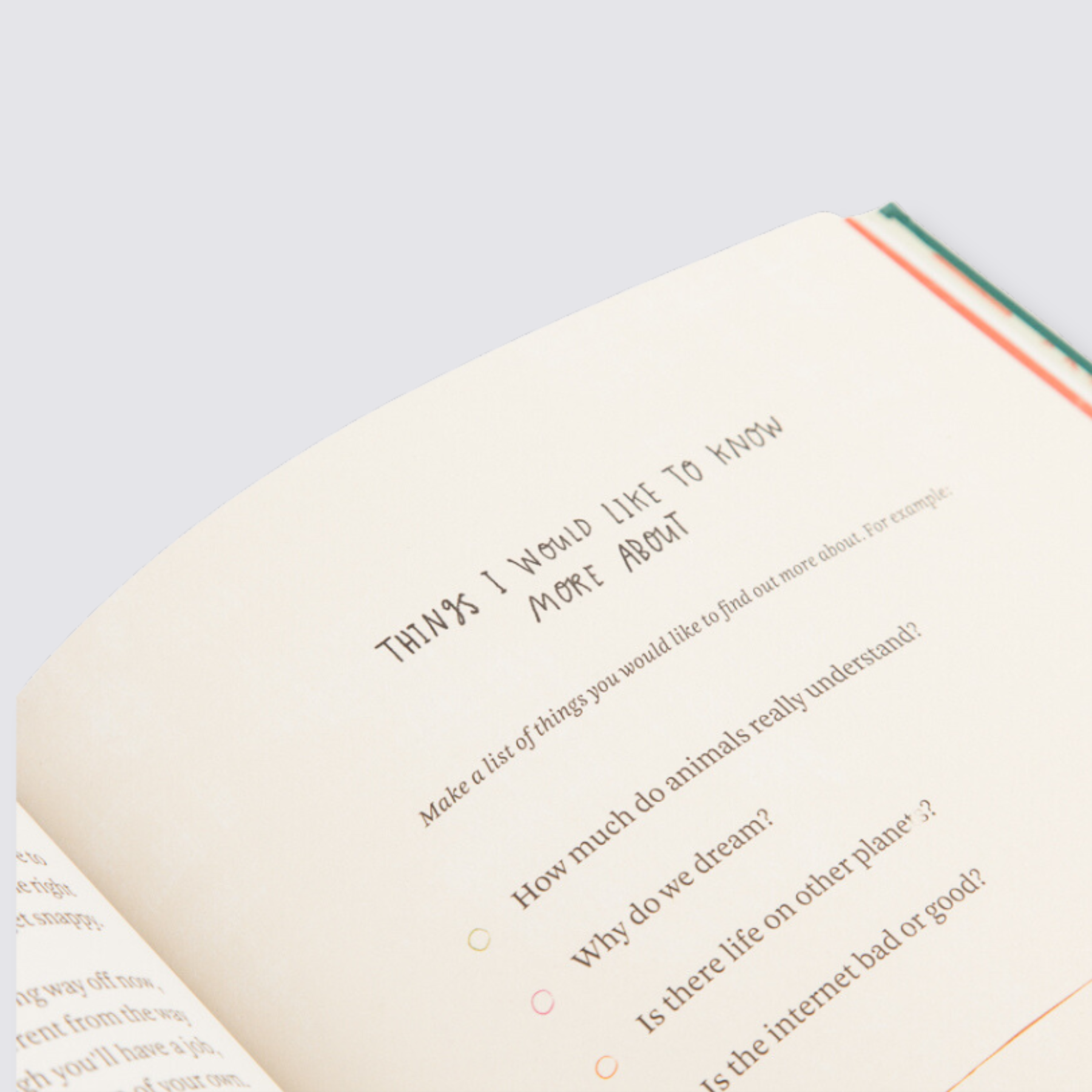 things i would like to know more about page