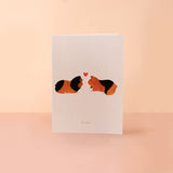 guinea pig valentines day card