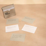 know yourself prompt cards open deck