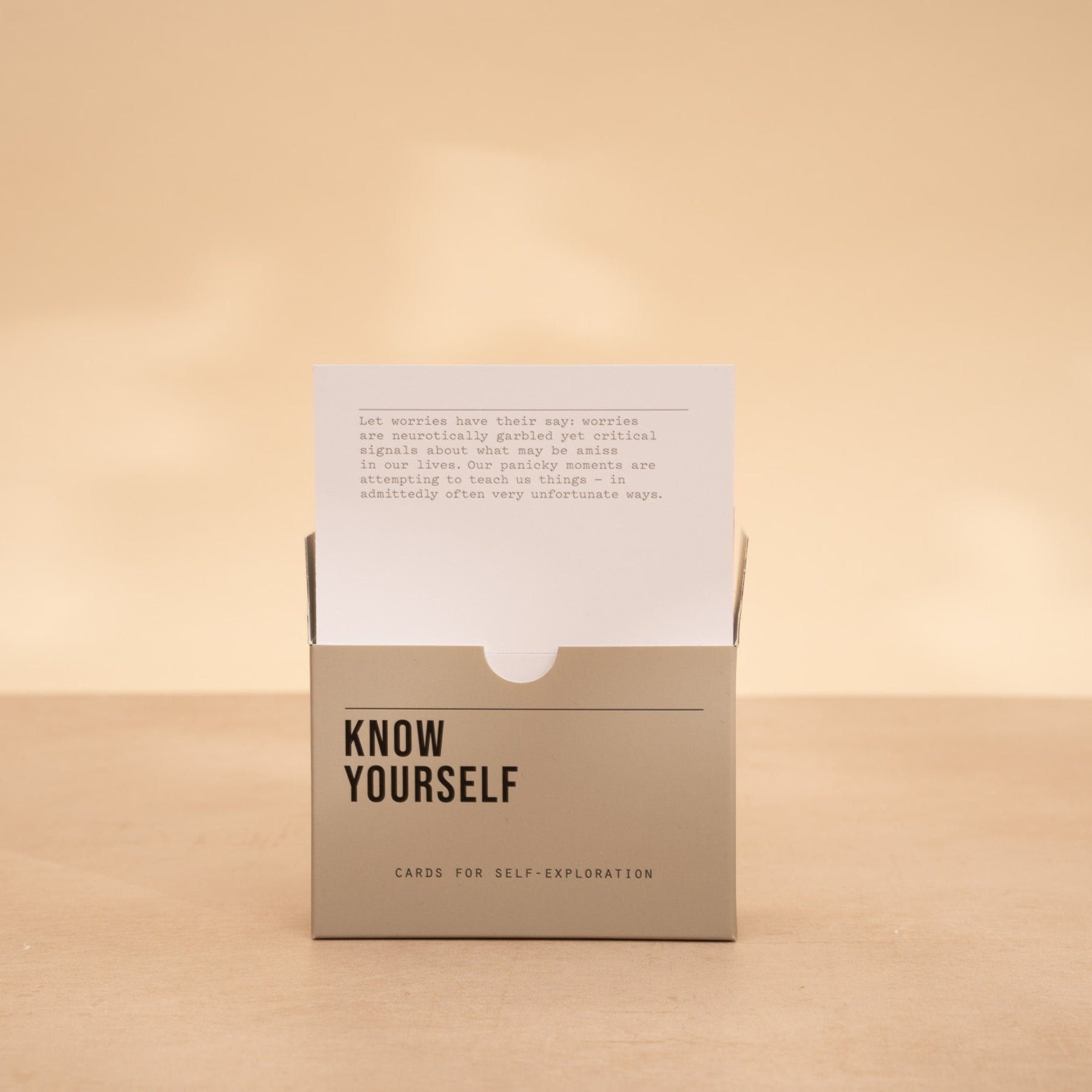 know yourself prompt cards