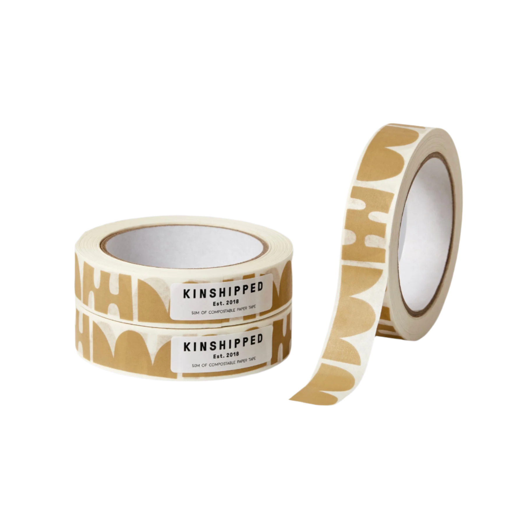 Kraft abstract shapes paper tape