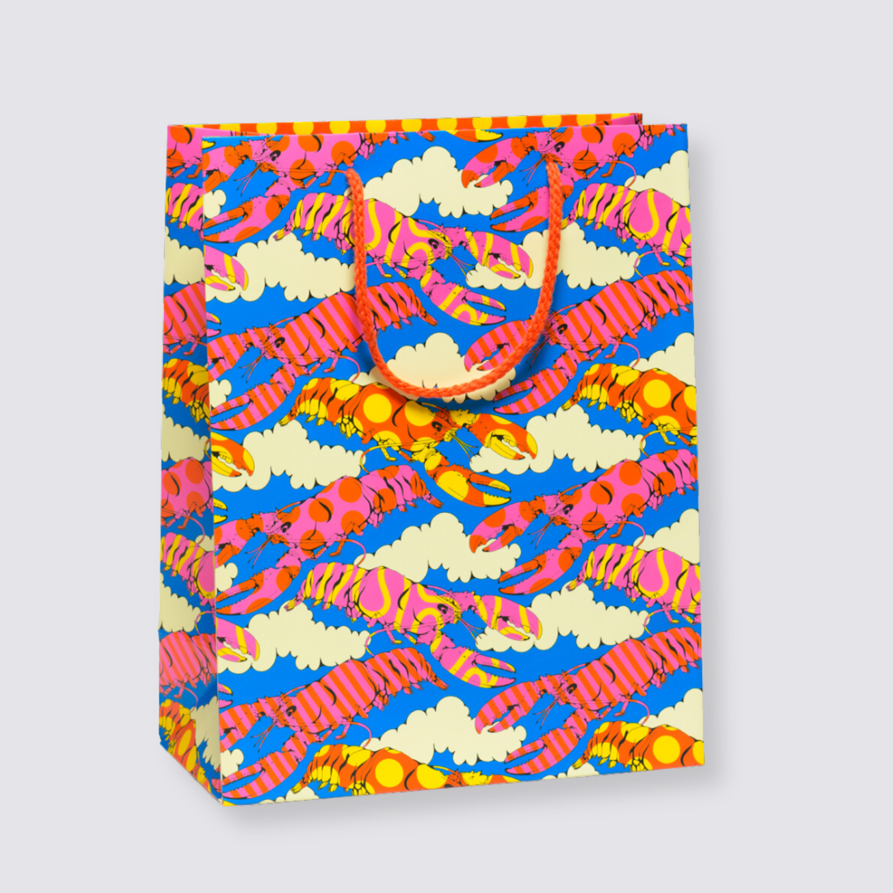 colourful lobster gift bag