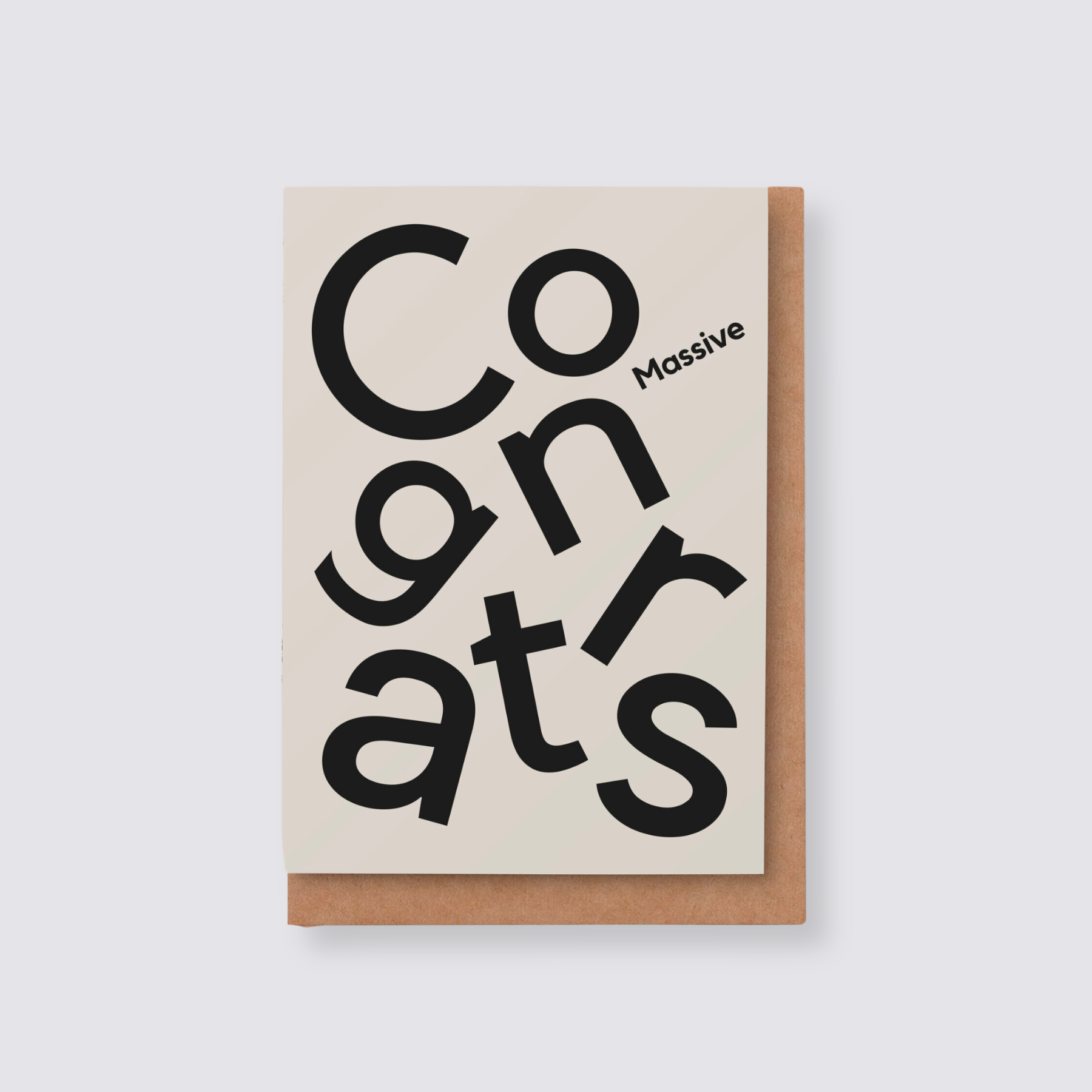 Massive Congratulations card