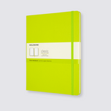 Extra large lemon green moleskine notebook