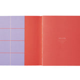 Notem notebook lilac large check design