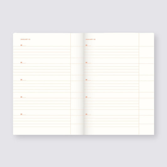 One Line A Day Journal - Orange