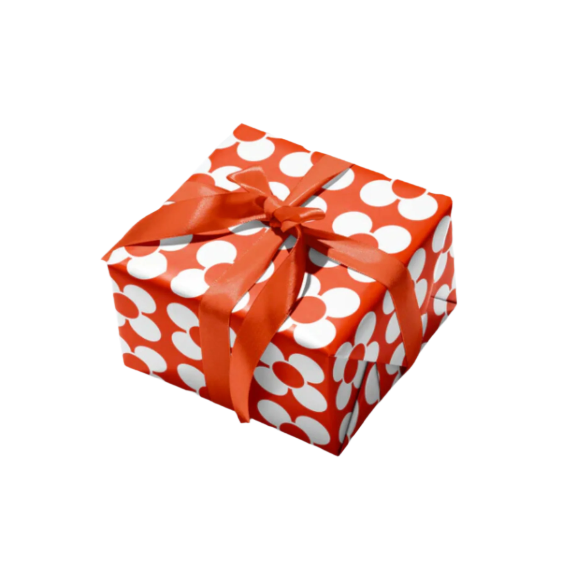 double sided gift wrap orange