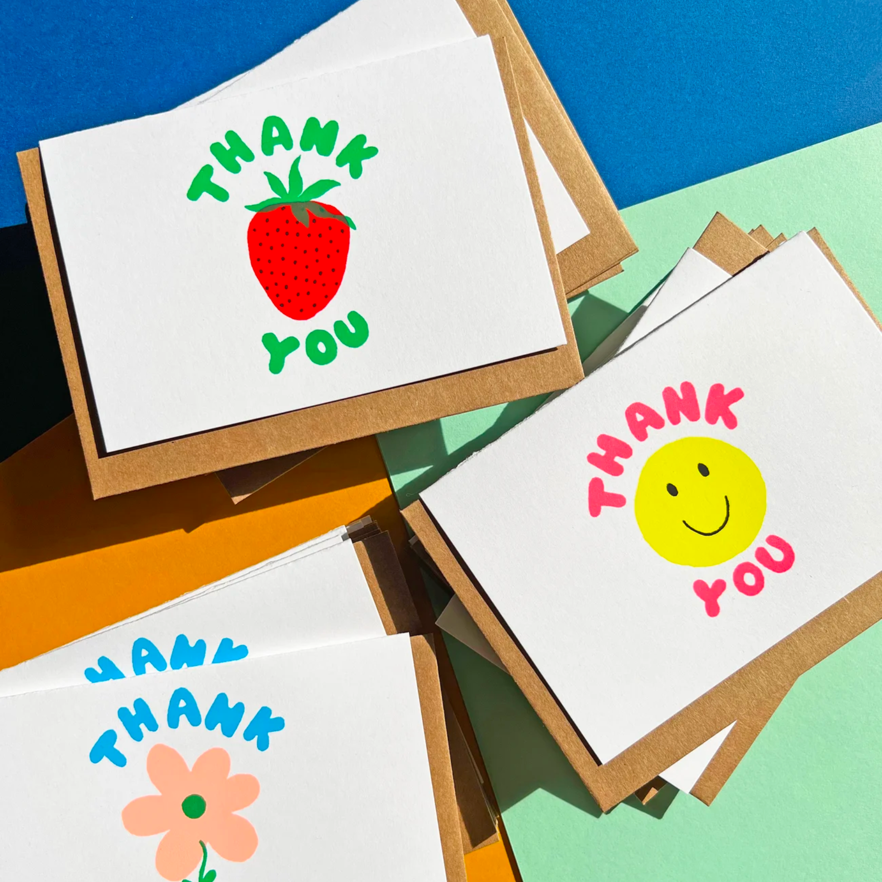 hand drawn notecards set of six