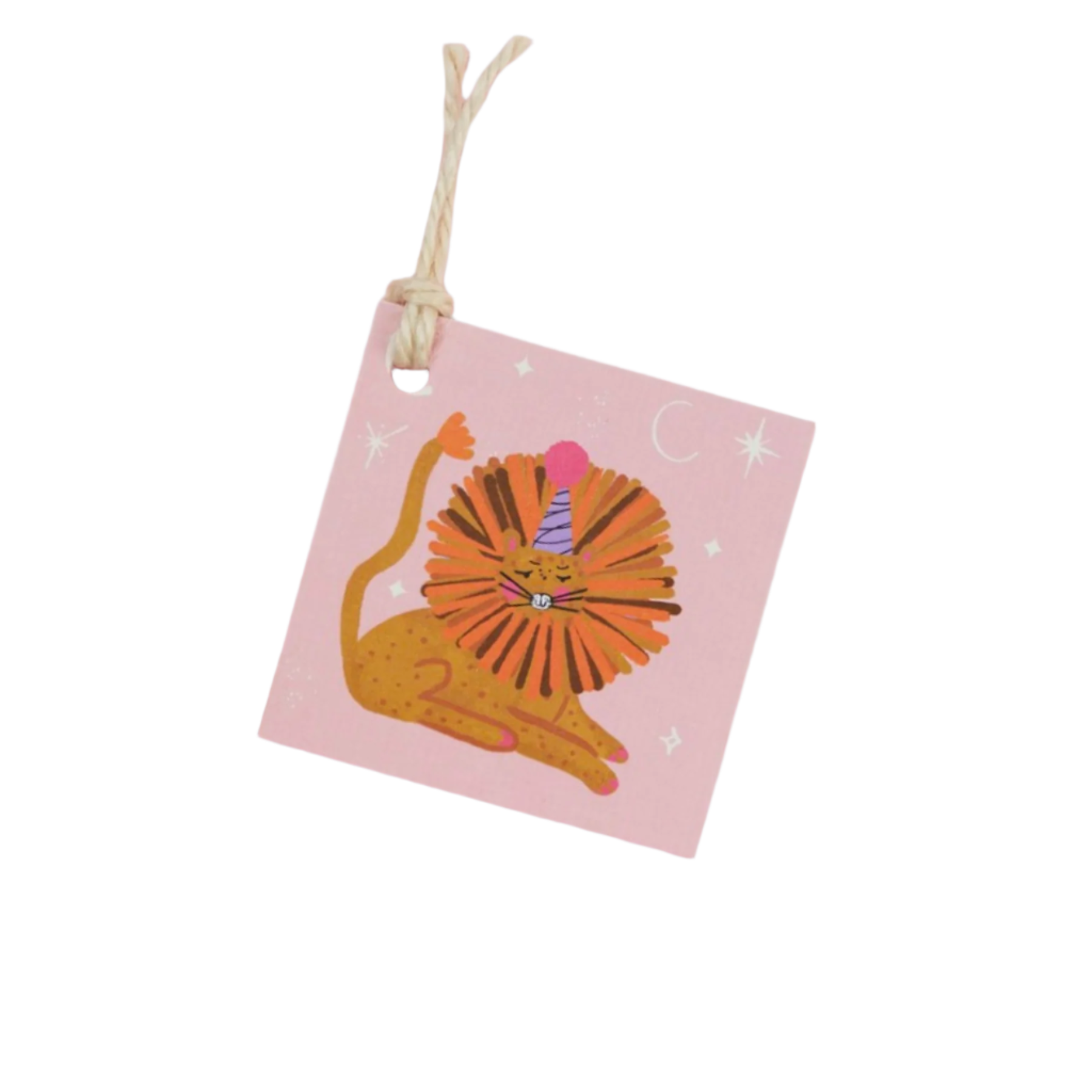 Party lion set of gift tags