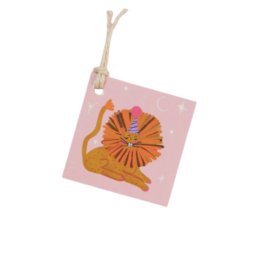 Party Lion Gift Tags - Set of 6
