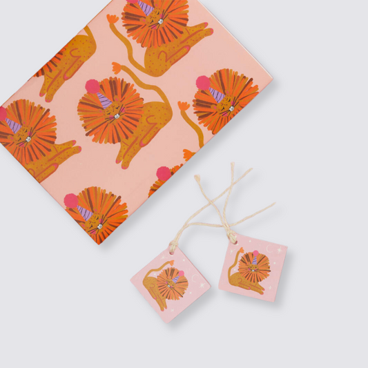 Party Lion Gift Tags - Set of 6