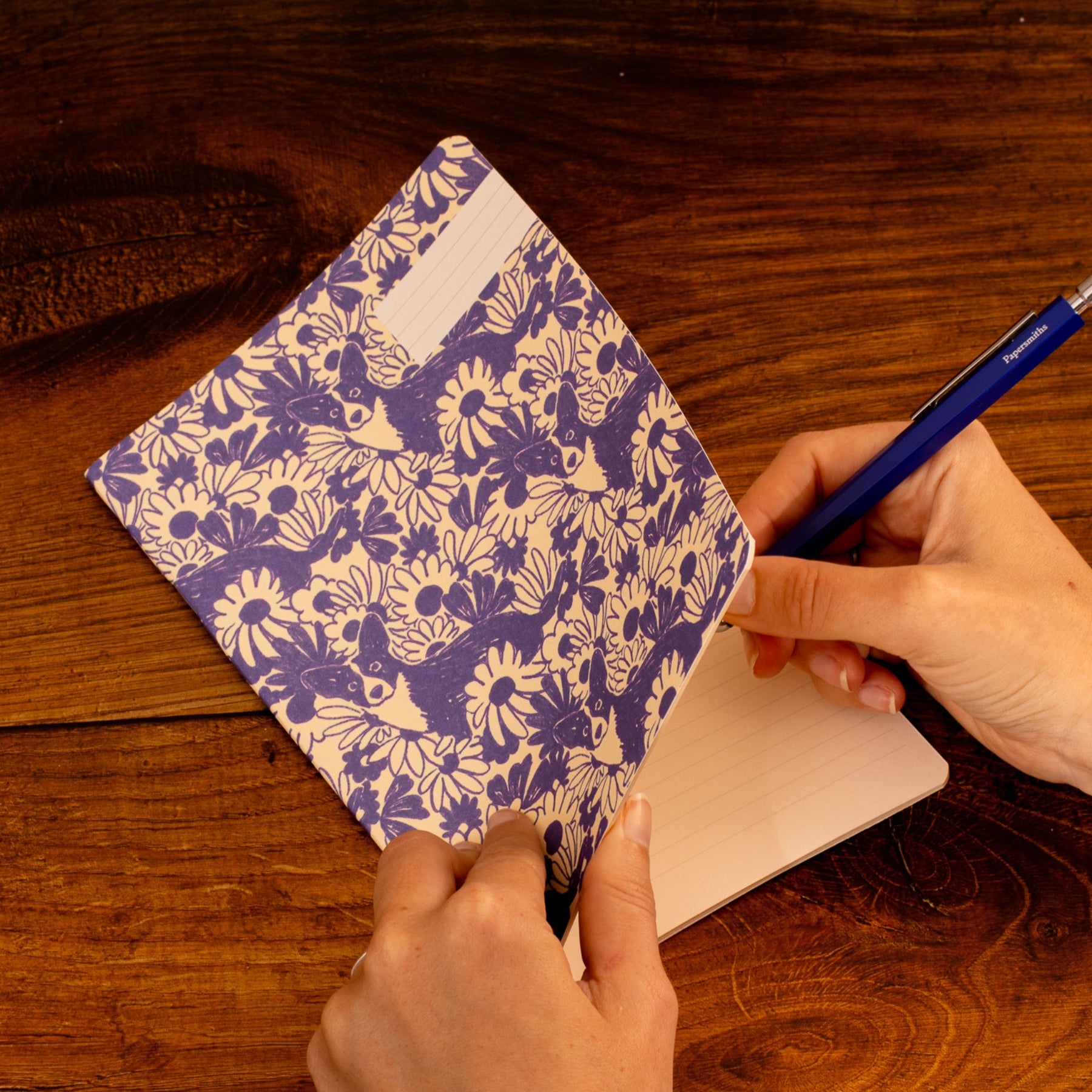 Patterned Notebook Ruled