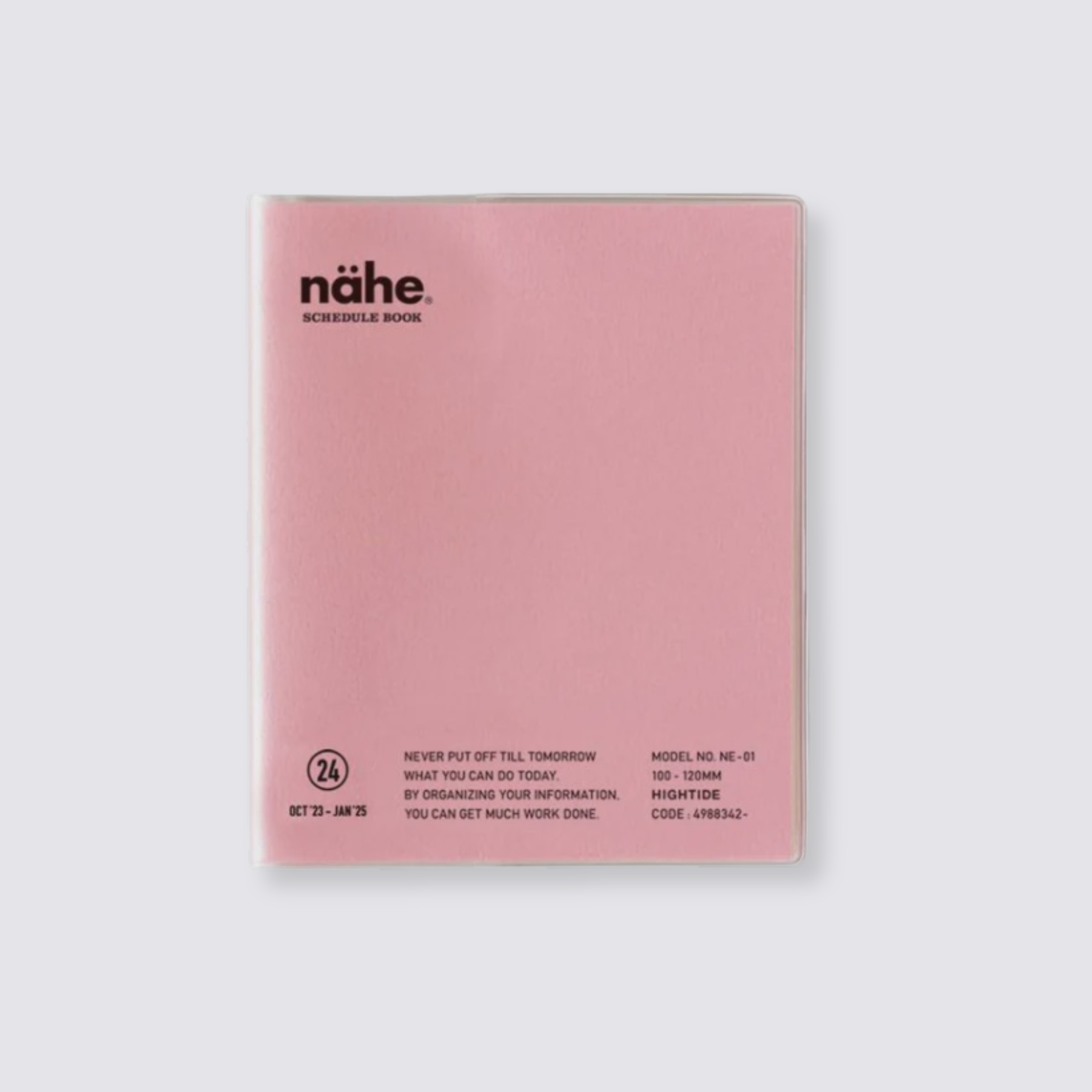 pink pocket monthly diary 2024 nahe