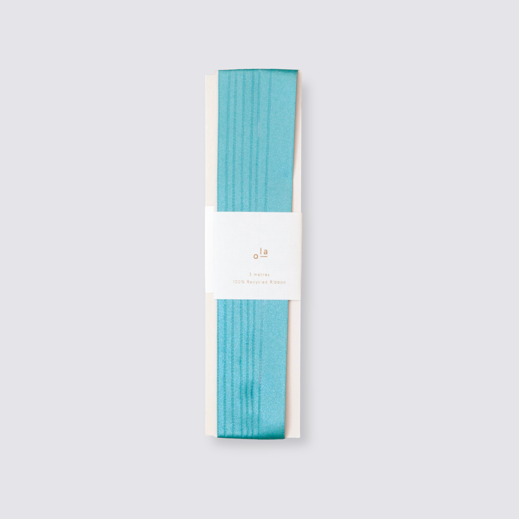 recycled plastic ribbon calamine blue