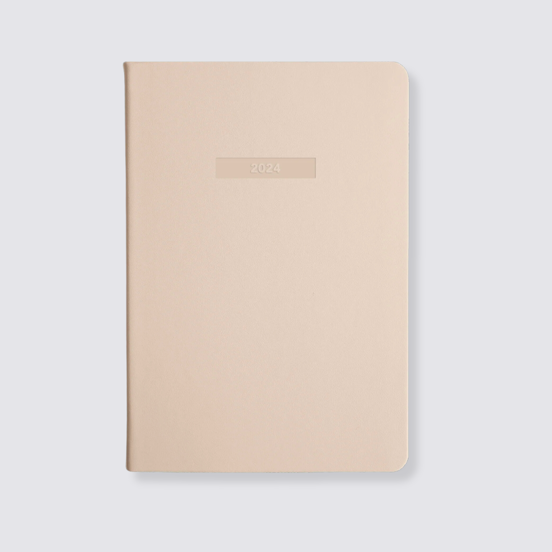Beige weekly spread diary 2024 A5