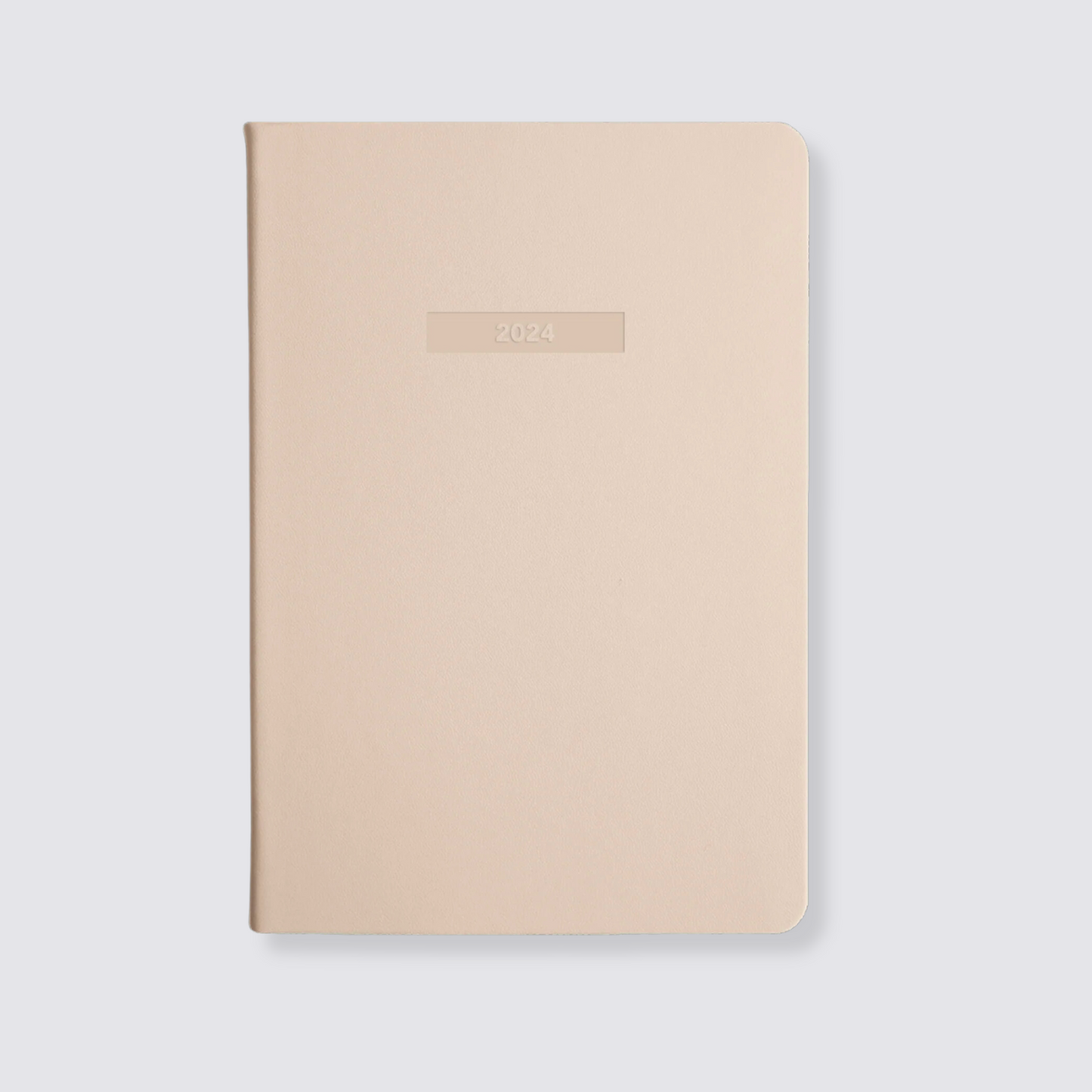 Beige weekly spread diary 2024 A5