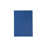 Blue notebook with a logo on a white background