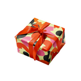 graphic orange gift wrap