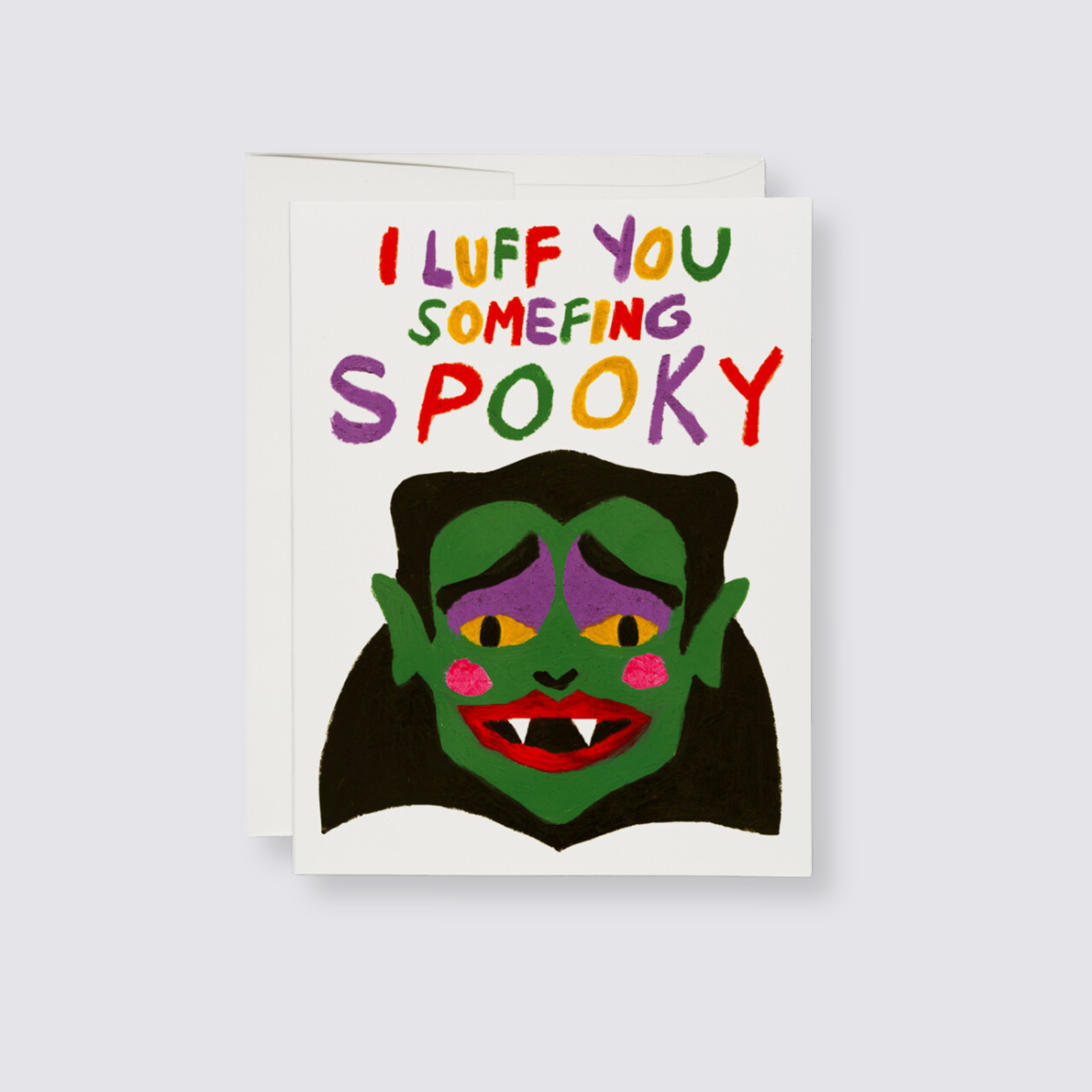 Spooky vampire alternative valentines day card