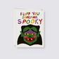 Spooky vampire alternative valentines day card