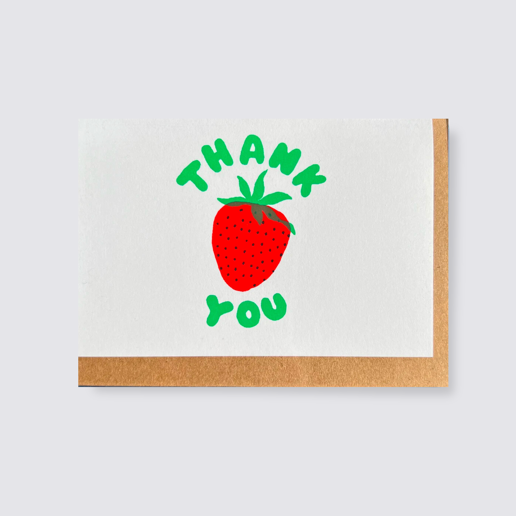 Handprinted Strawberry Notecards - Set of 6
