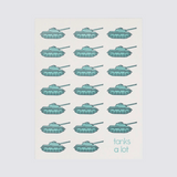 thank you card tanks