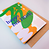 Textured Graphics Birthday Card