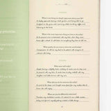 The Three Question Journal in Oat. A prompted for journal writing with a linen cover. 