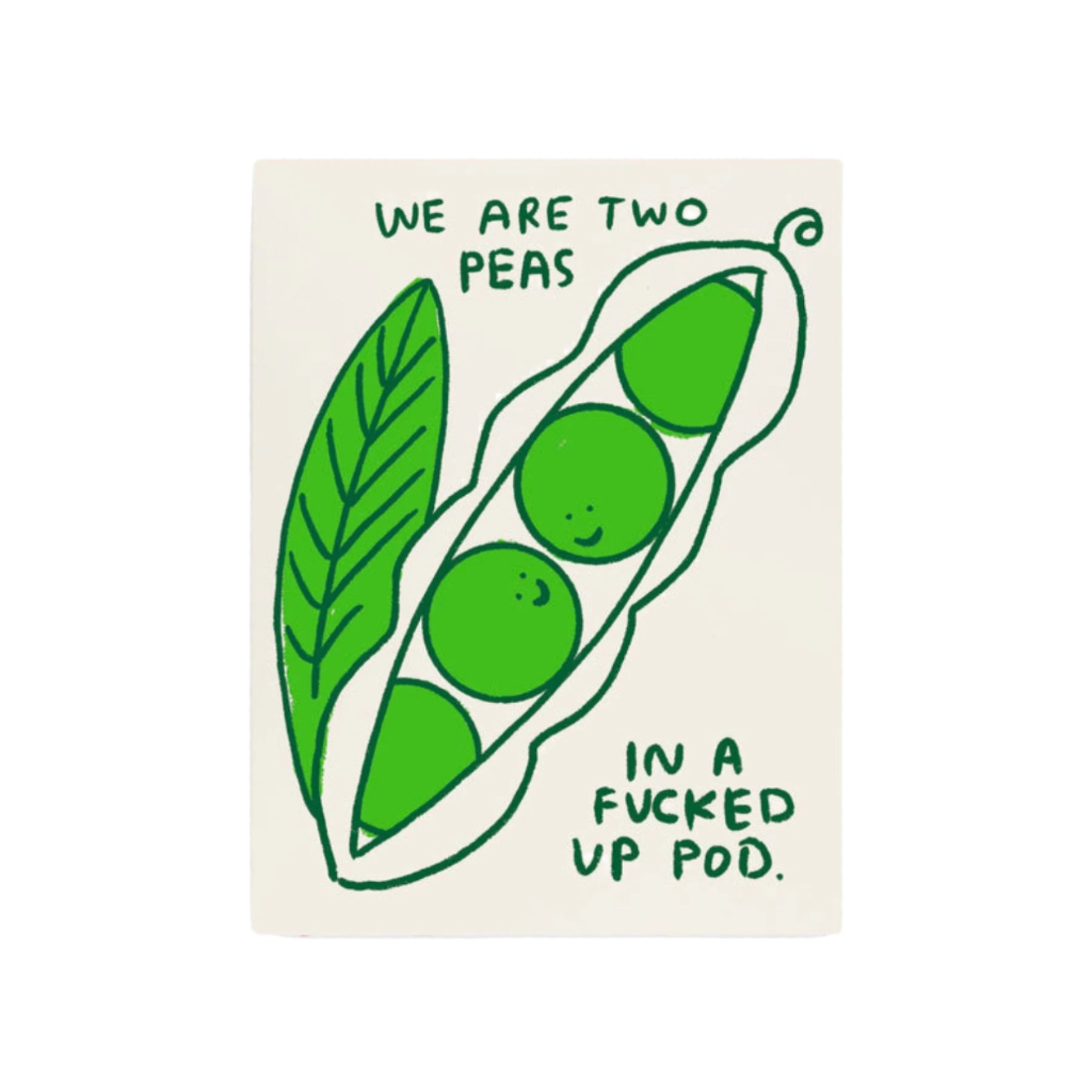 two pens in a pod friendship card