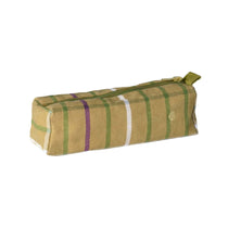 Plaid pencil case, waterproof and colourful design. 