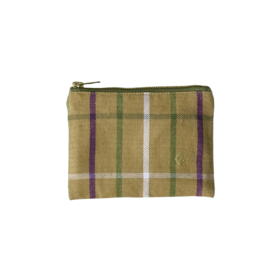 Plaid-water-repellent-pencil-pouch