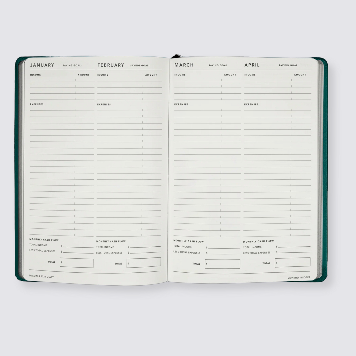 weekly view diary 2024