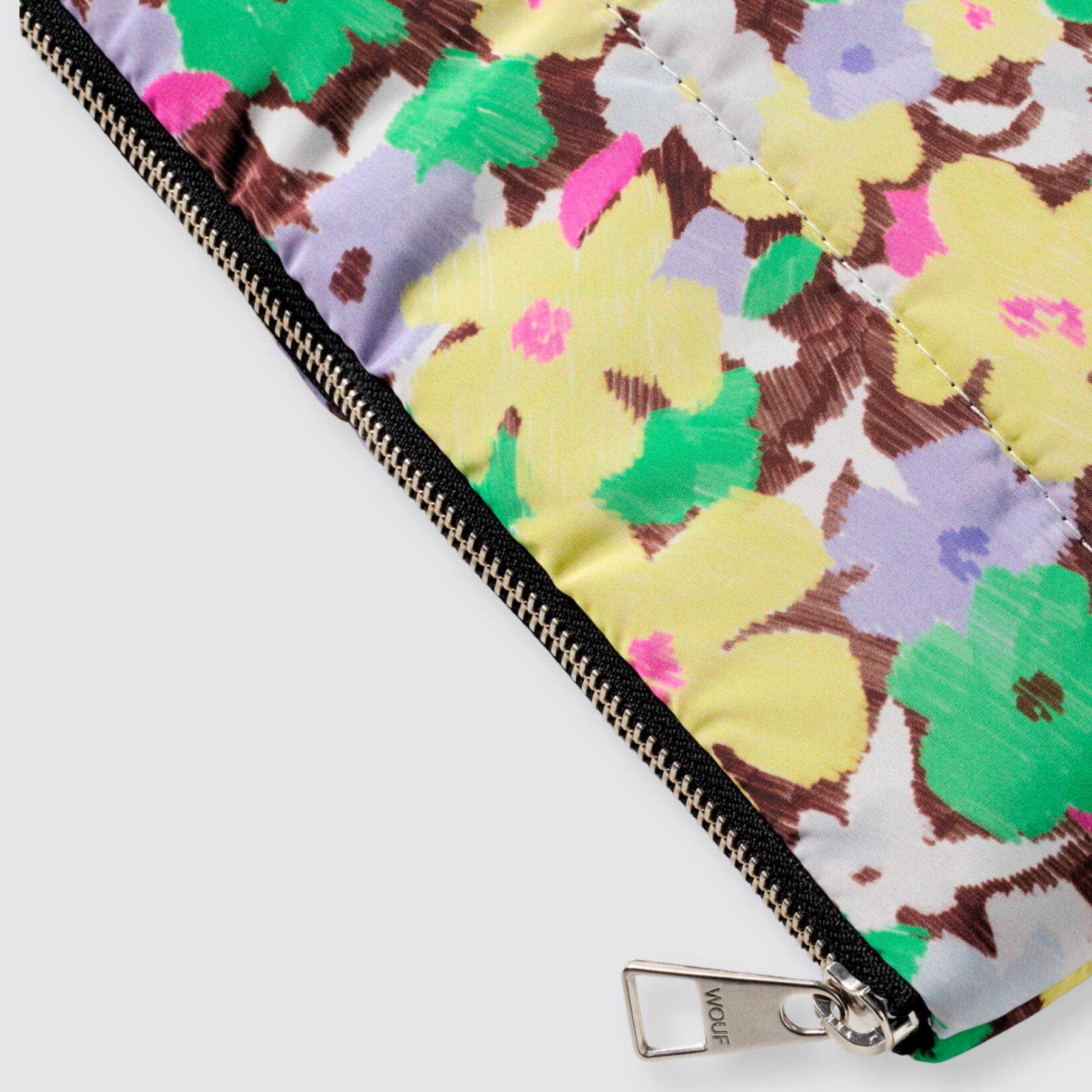 Quilted zipper pouch