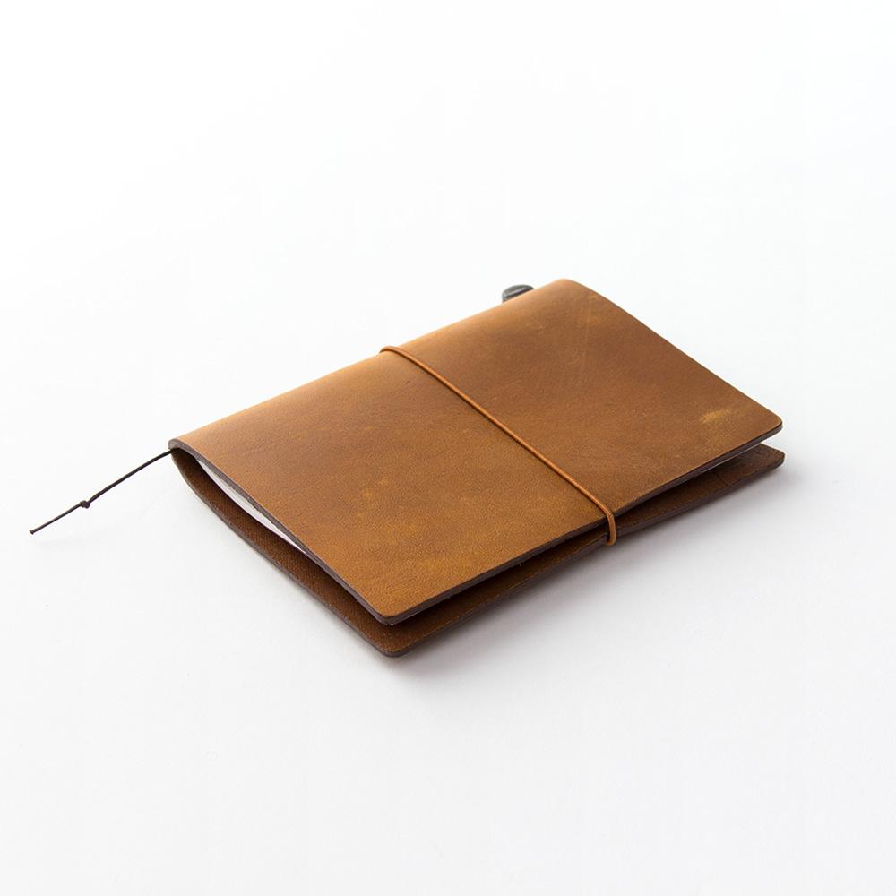 Leather Passport Notebook - Camel