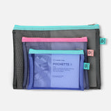 various sizes mesh pouch pencil case